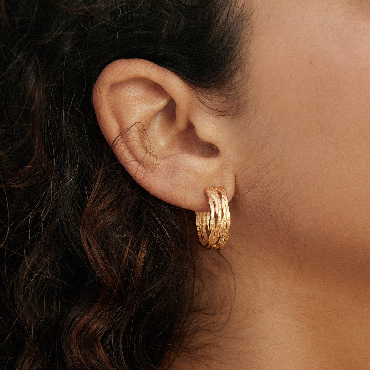 Ohrringe Coral - gold