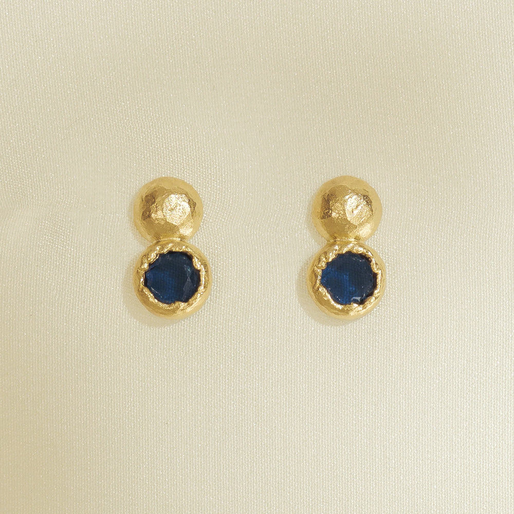 Ohrringe Petra - gold blau