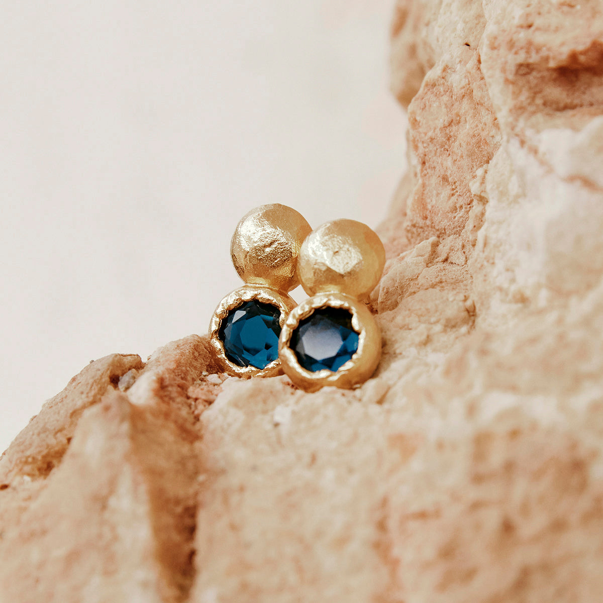 Ohrringe Petra - gold blau