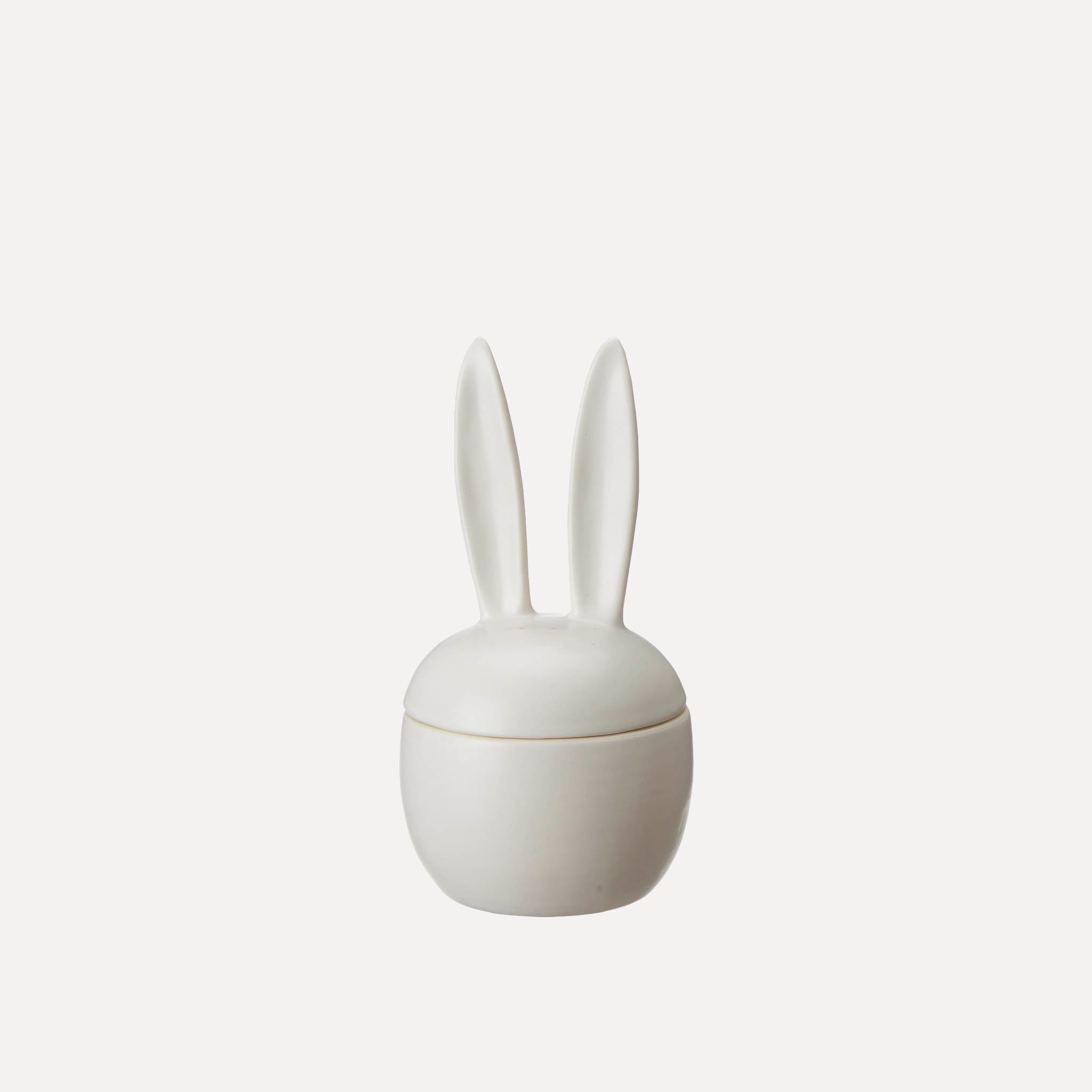 Schale mit Deckel Hase Elaria - weiß