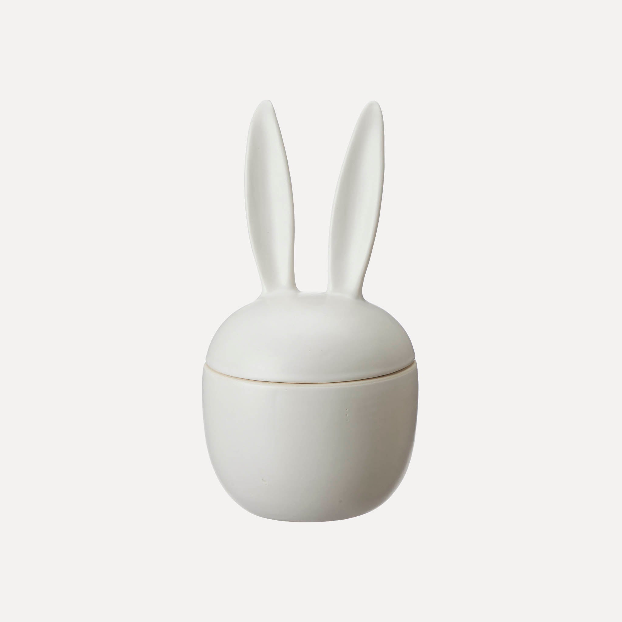 Schale mit Deckel Hase Elaria - weiß
