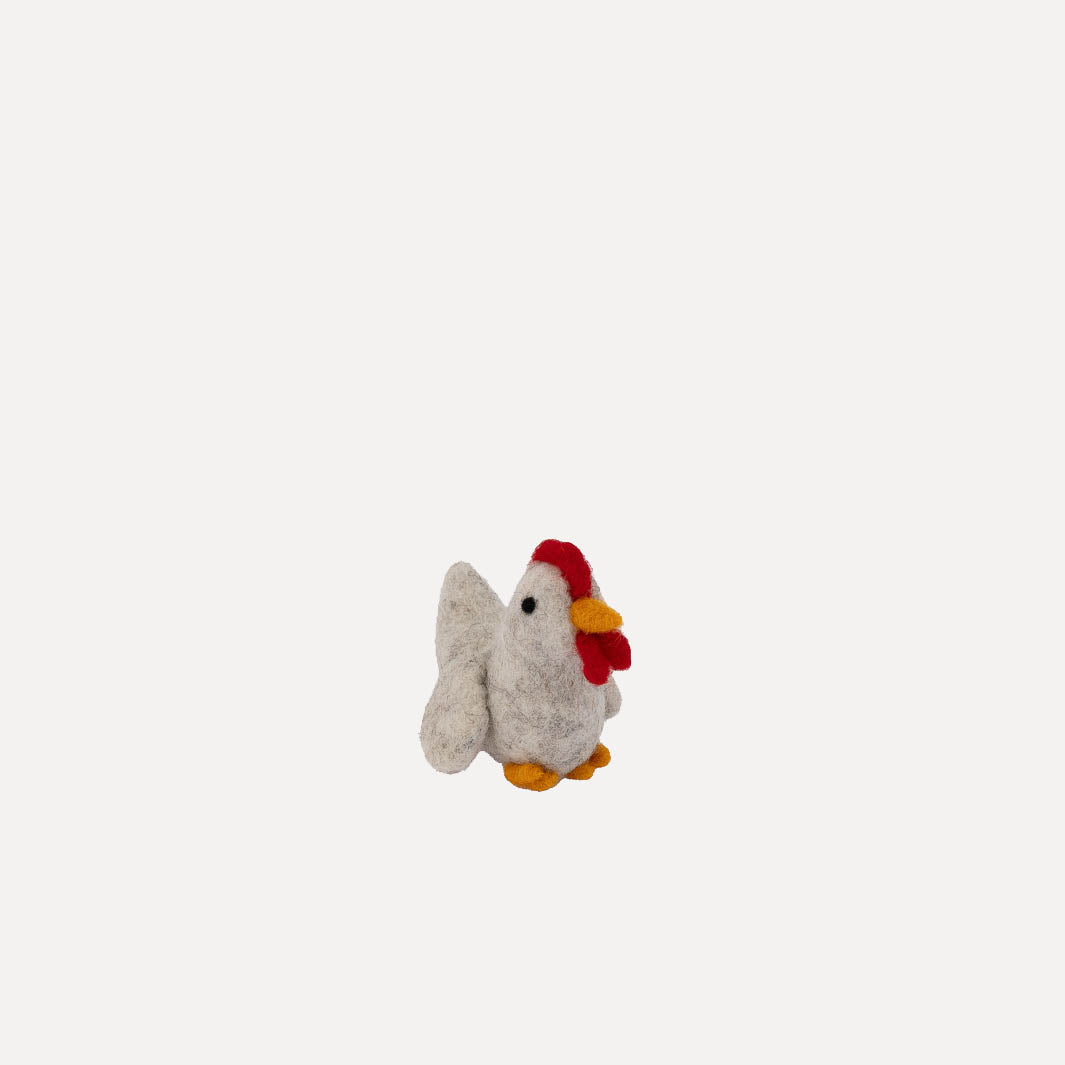 Filzdeko Huhn Eva - grau