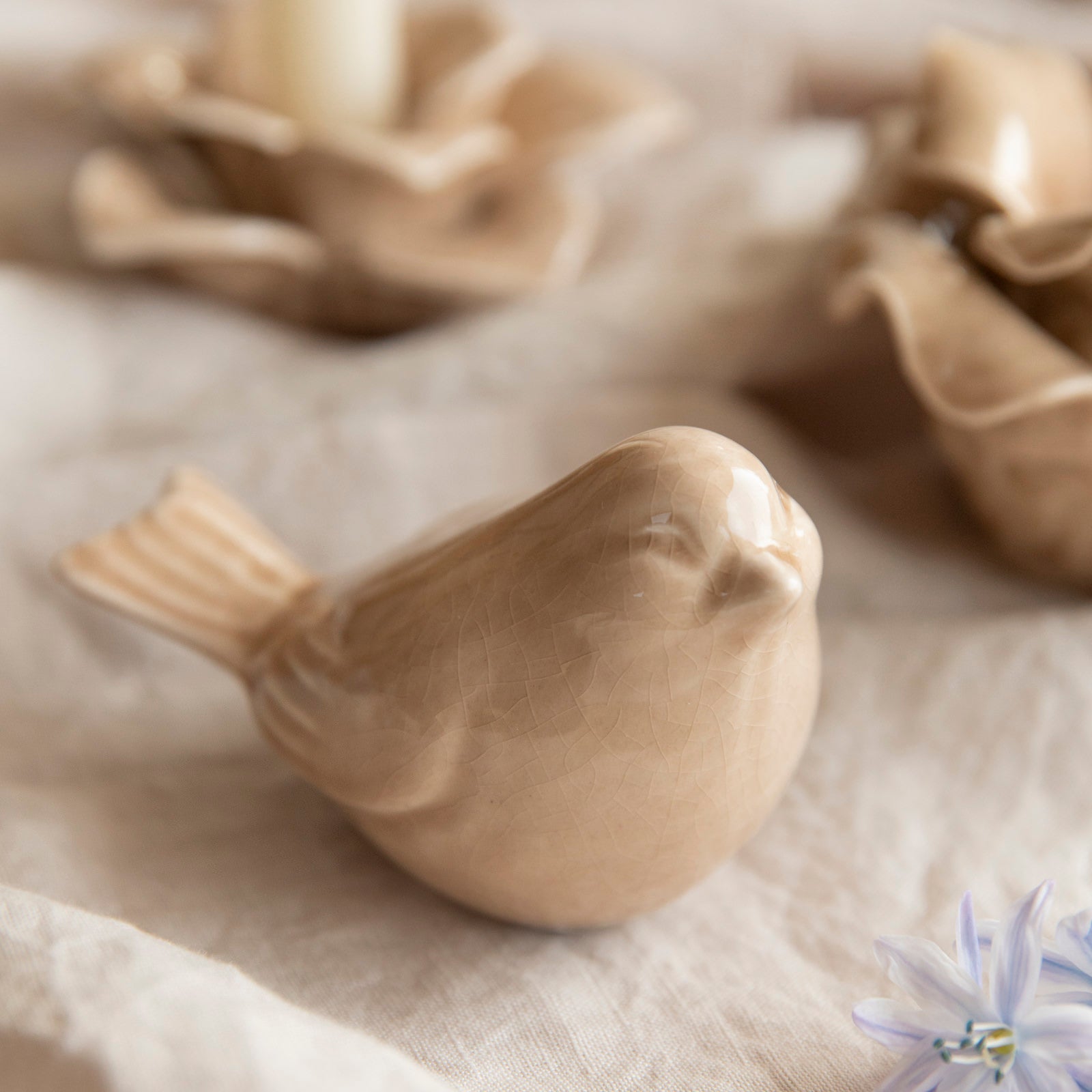 Dekofigur Vogel Lilly - sand