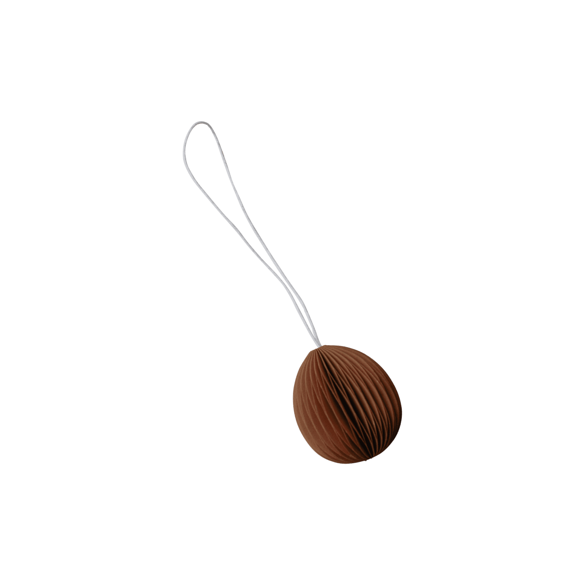Ovoid Osterei aus Papier - terracotta
