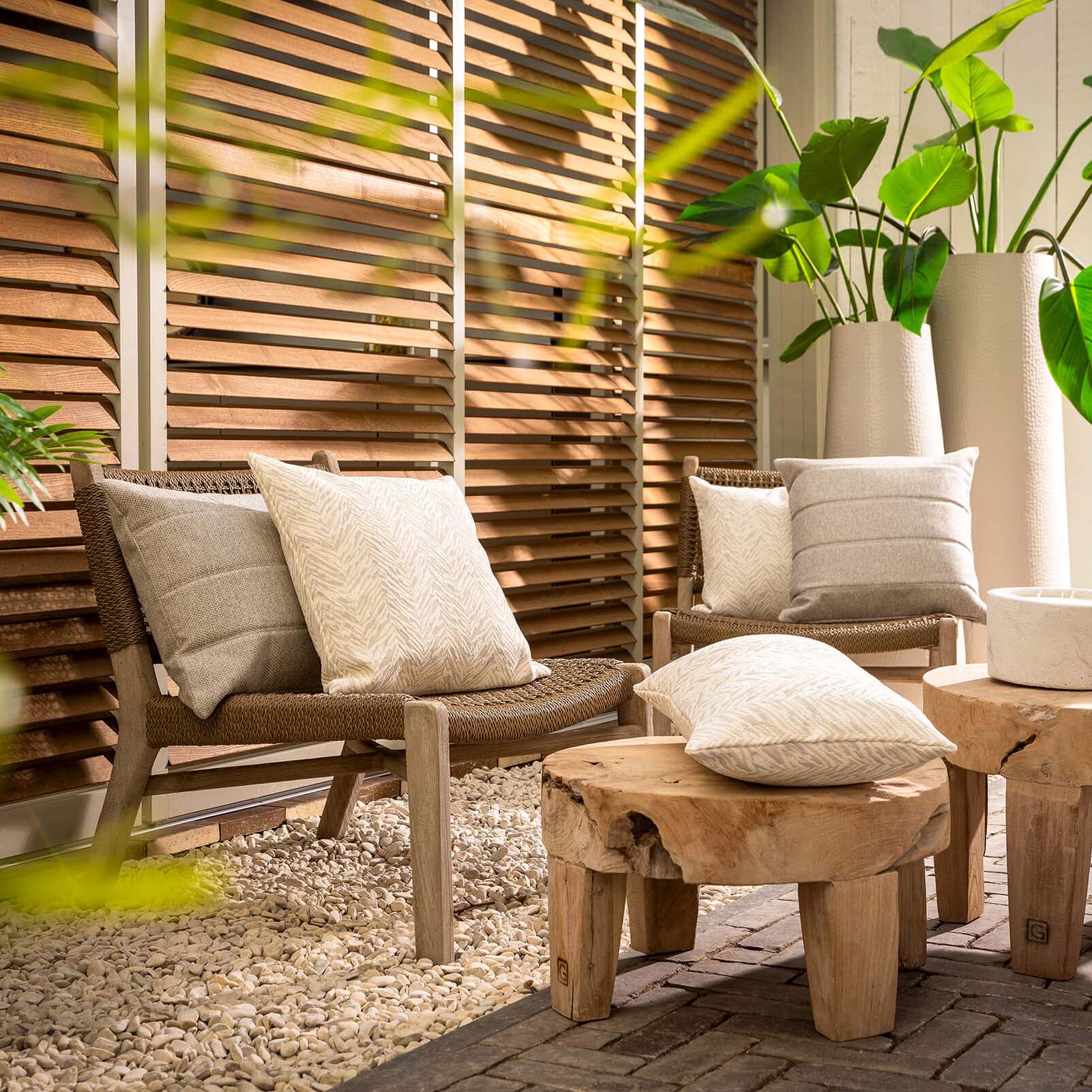 Outdoor Kissen Talia - stone