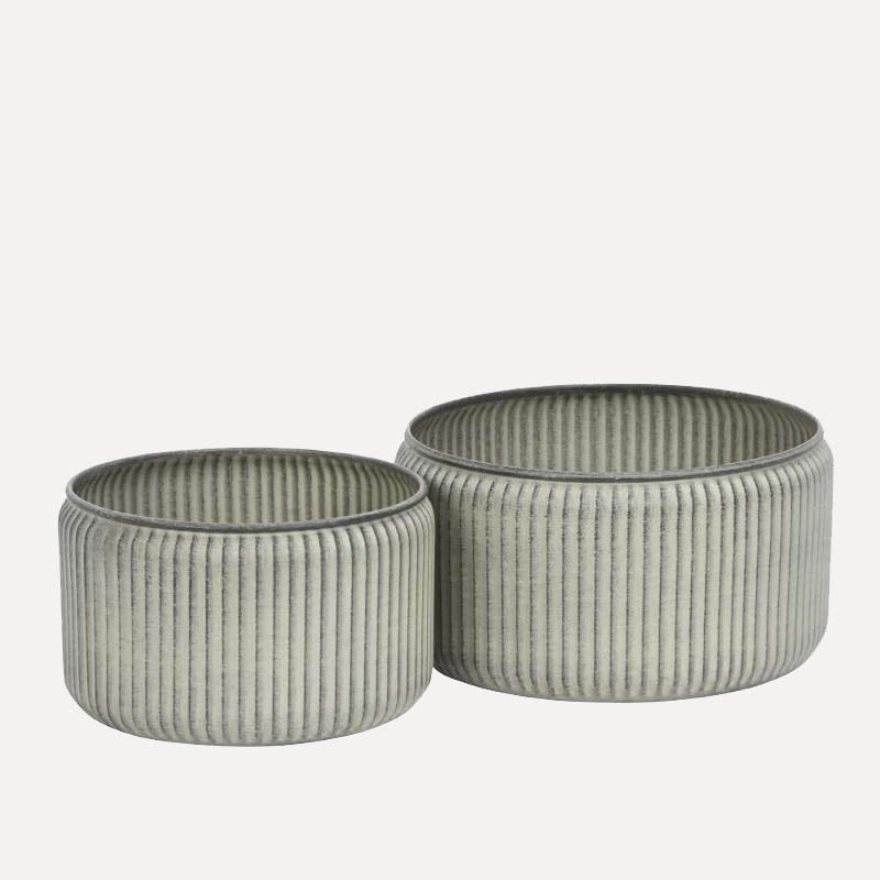 Pflanzschale Hage Stripe - grau