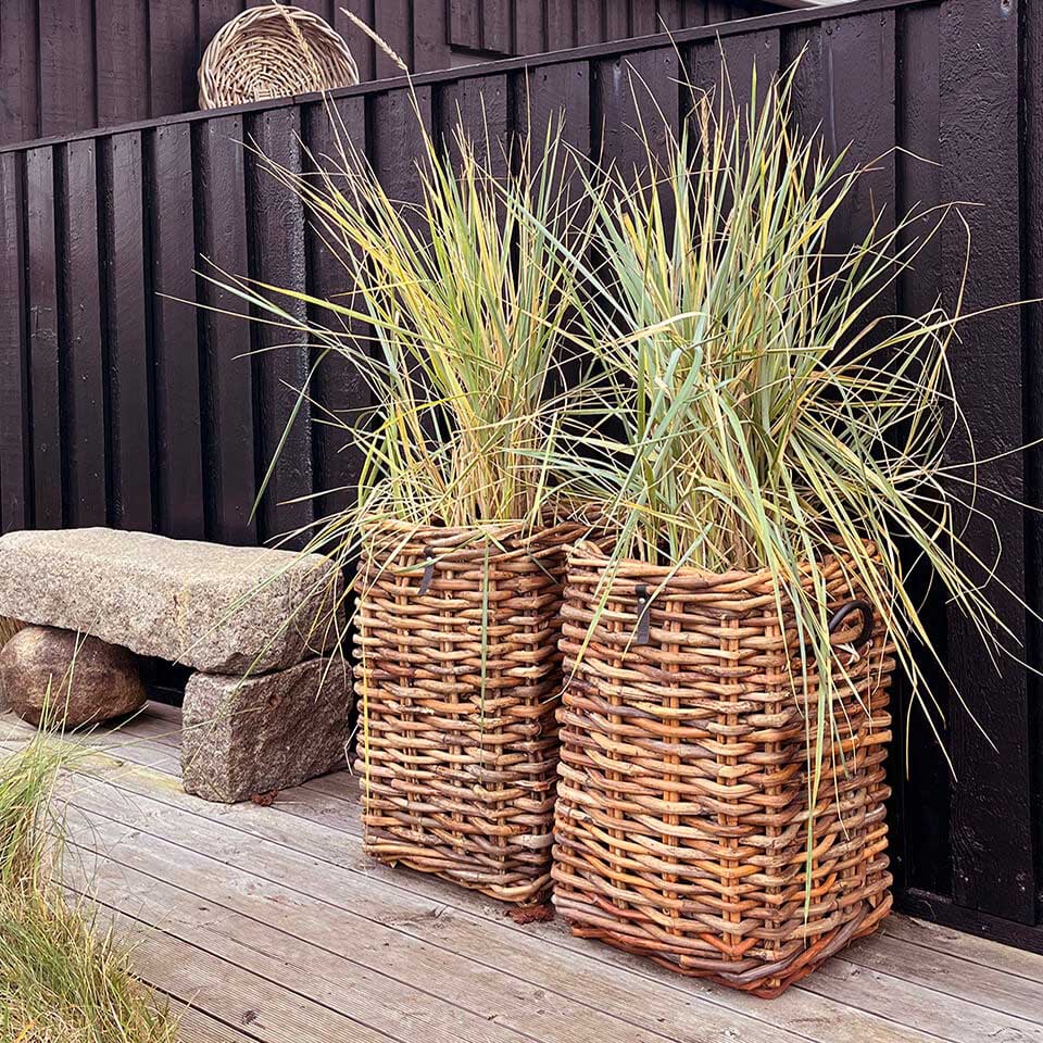 Rattan Korb eckig maxi - 41x66cm