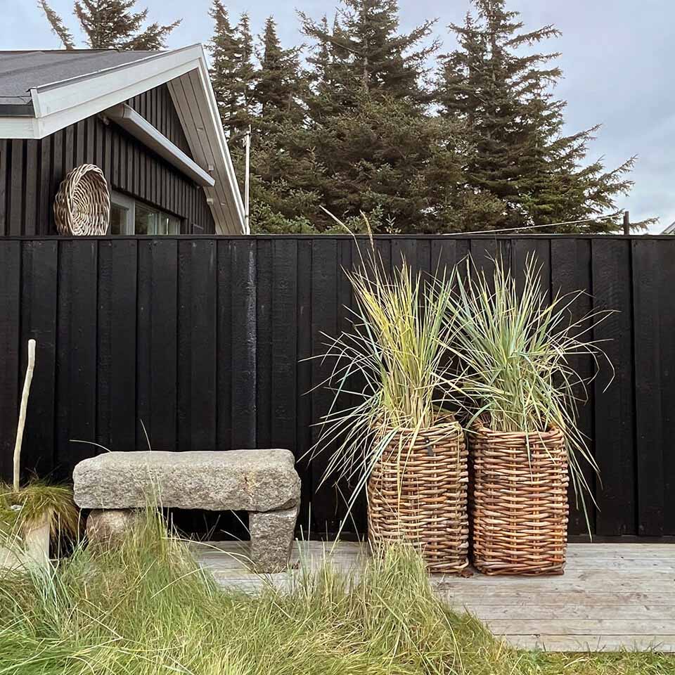 Rattan-Korb eckig maxi - 41x66cm