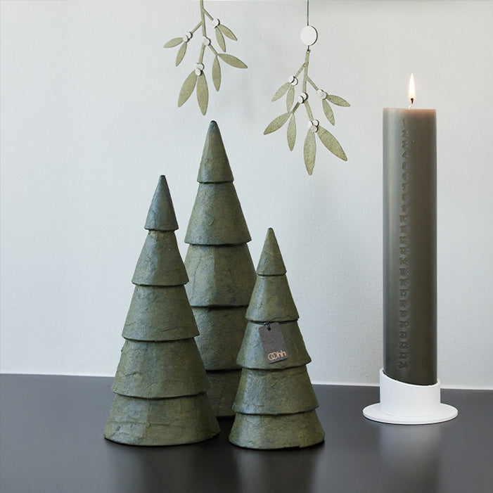 Tannenbaum Pulp 3er Set - olive