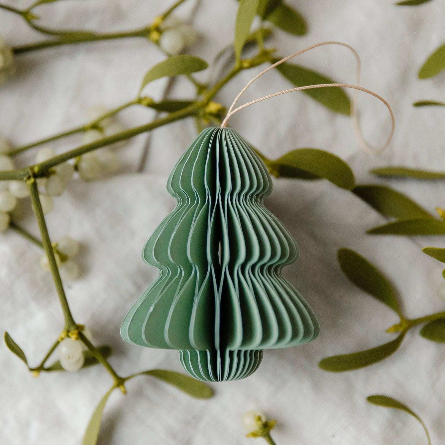 Papieranhänger Tannenbaum - grün