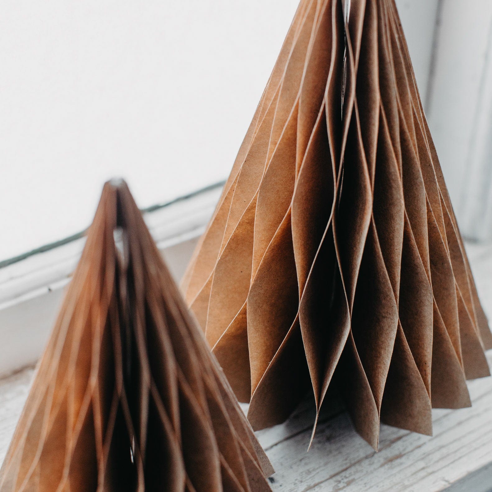 Weihnachtsbaum aus Papier Skogslyckan braun