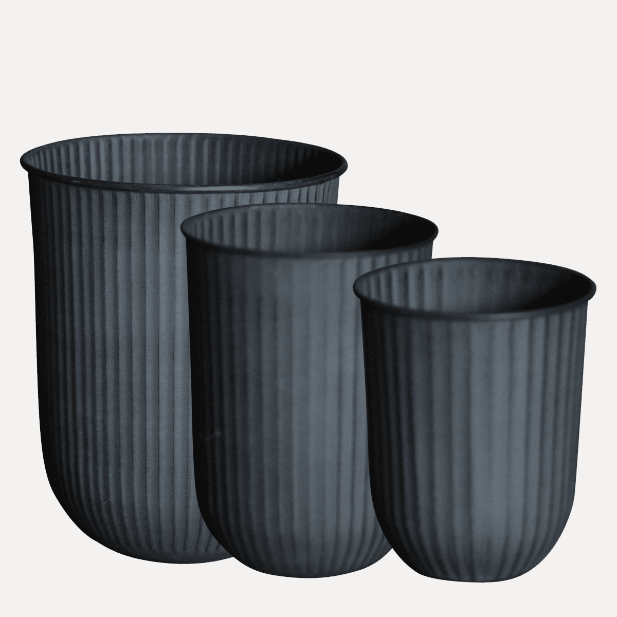 Pflanztopf Out Stripe - schwarz