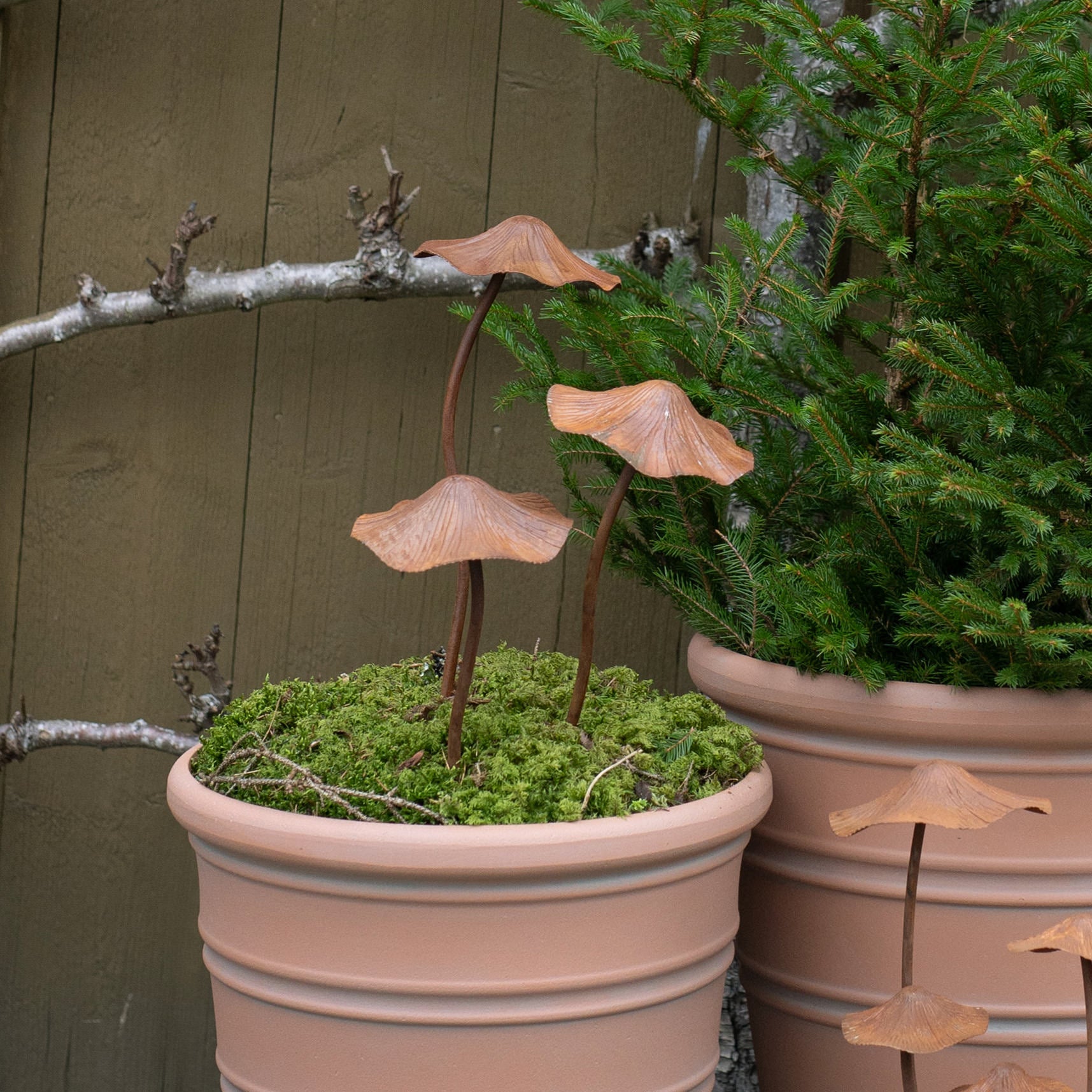 Gartendeko Pilze Rost 3er Set