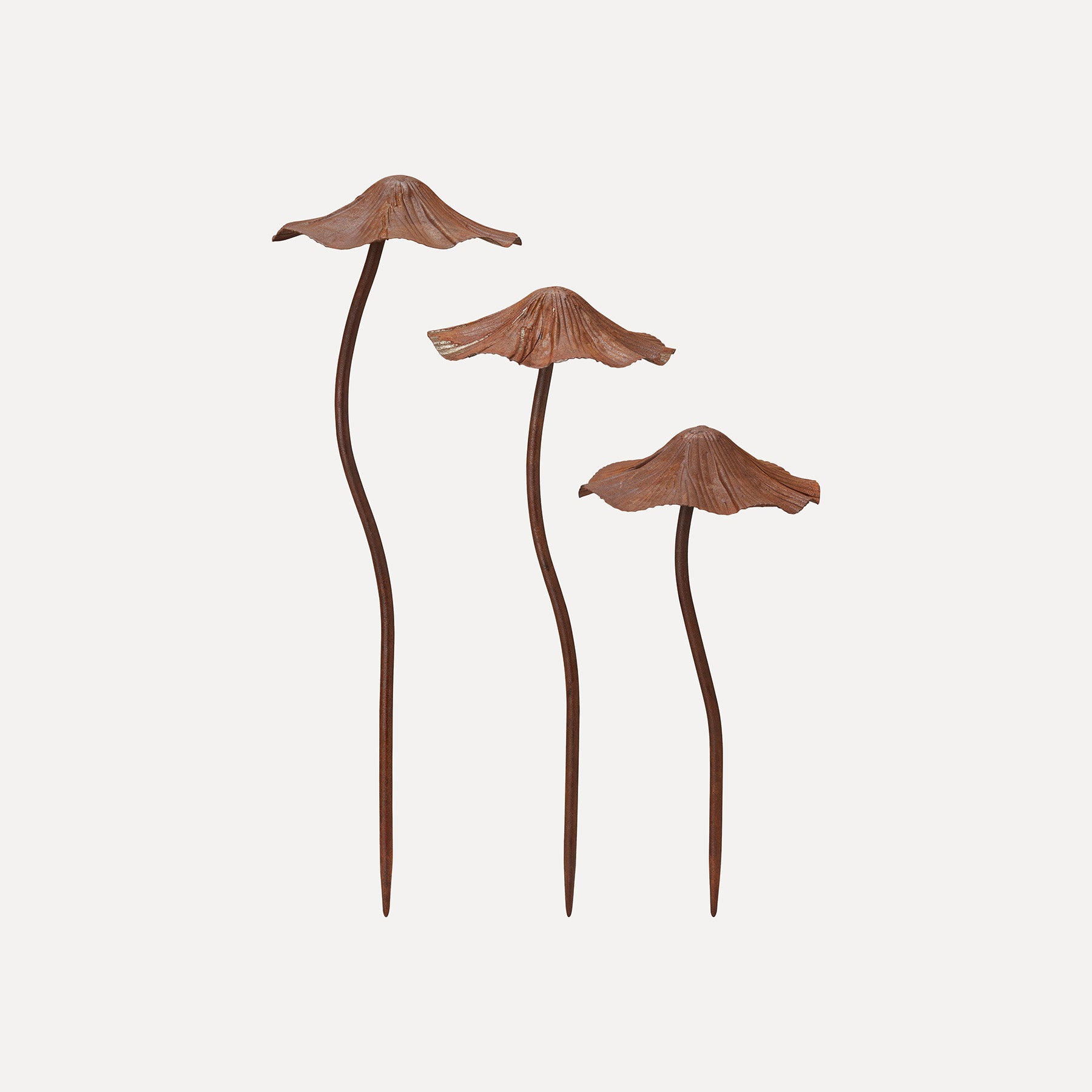 Gartendeko Pilze Rost 3er Set