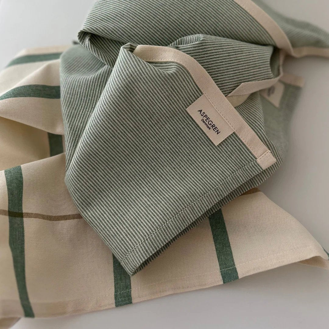 Geschirrtuch Pinstripe - Spinach