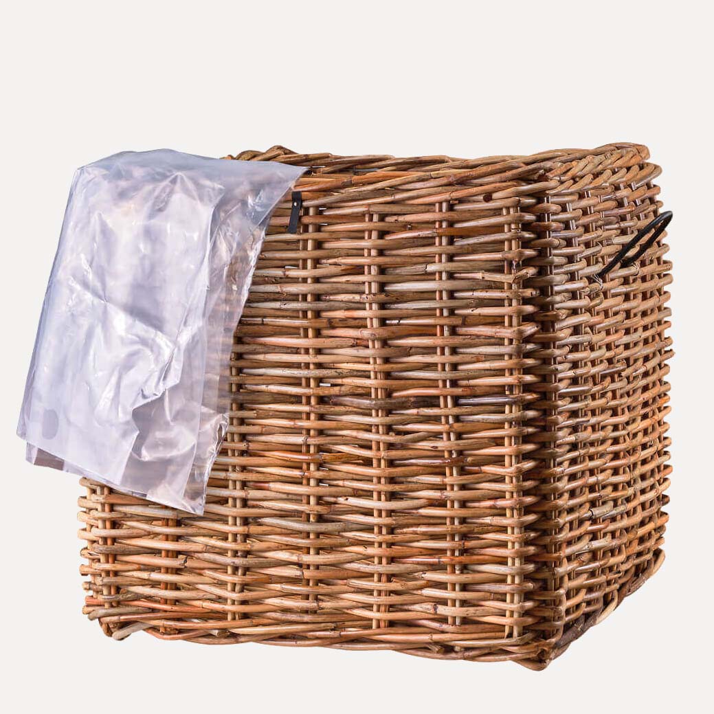 Rattan Korb eckig magnum low - 107x100cm