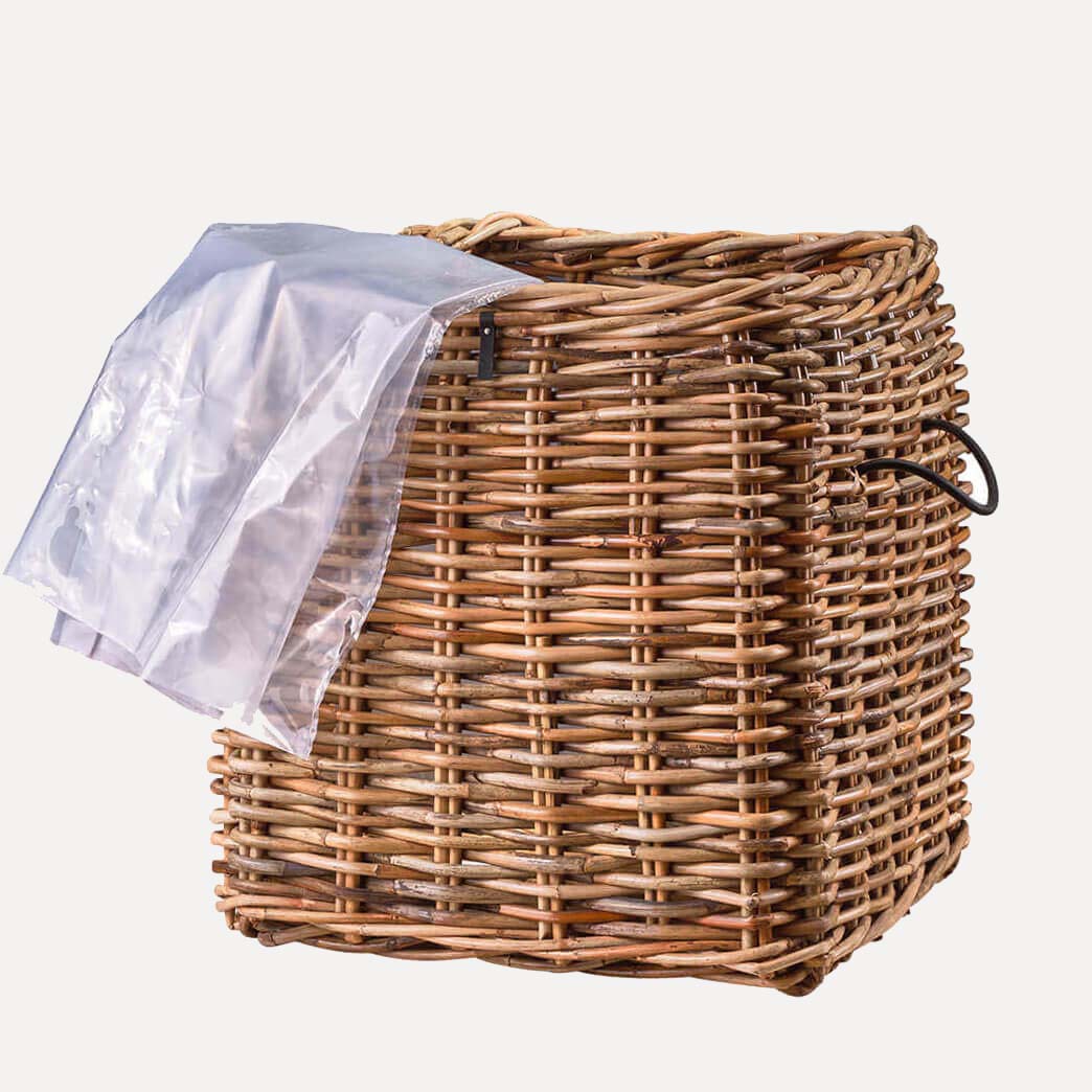Rattan Korb eckig mammut low - 82x90cm