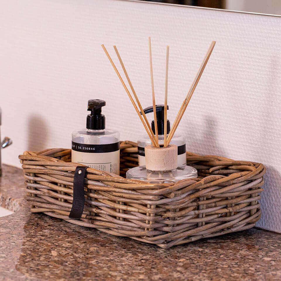 Rattan Schale Kubu - eckig