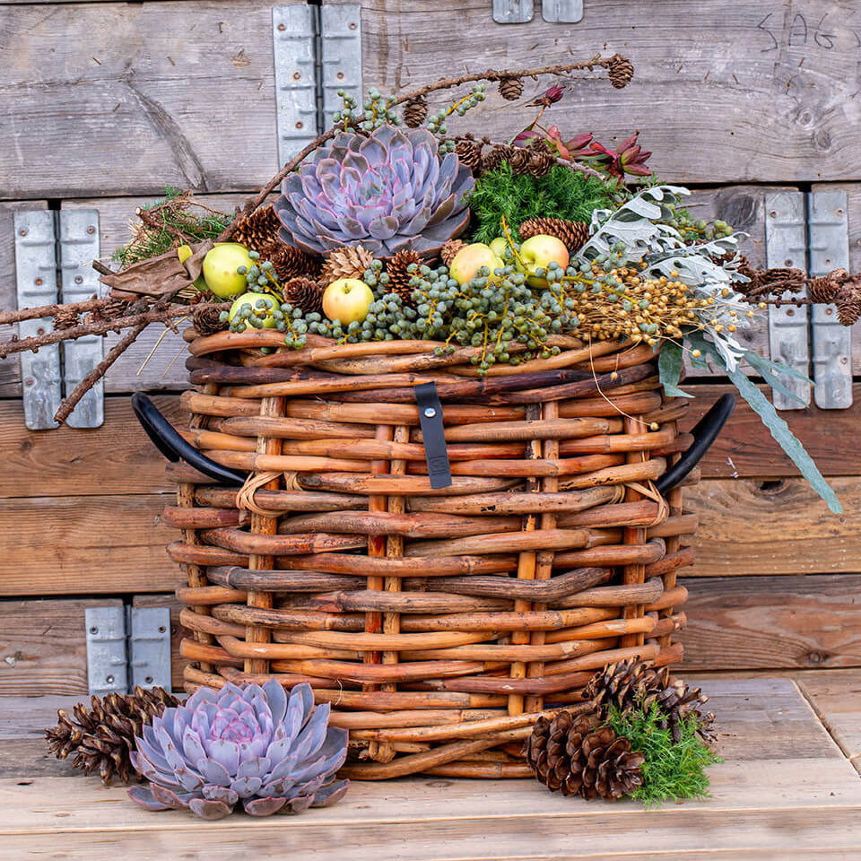 Rattan Korb rund maxi low - 45x39cm