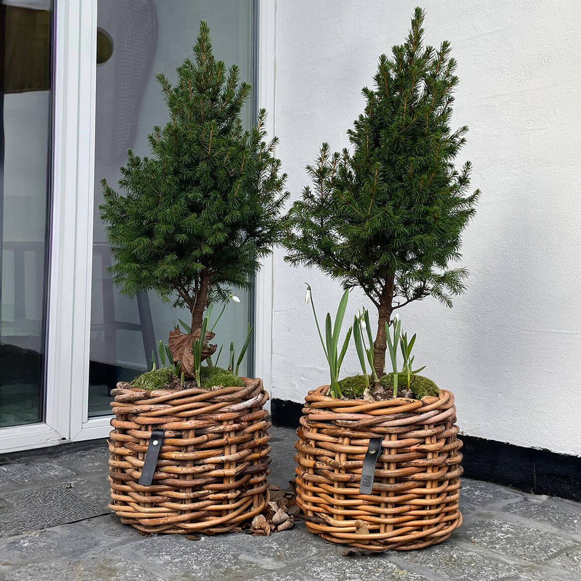 Rattan Korb rund mini low - 32x24cm