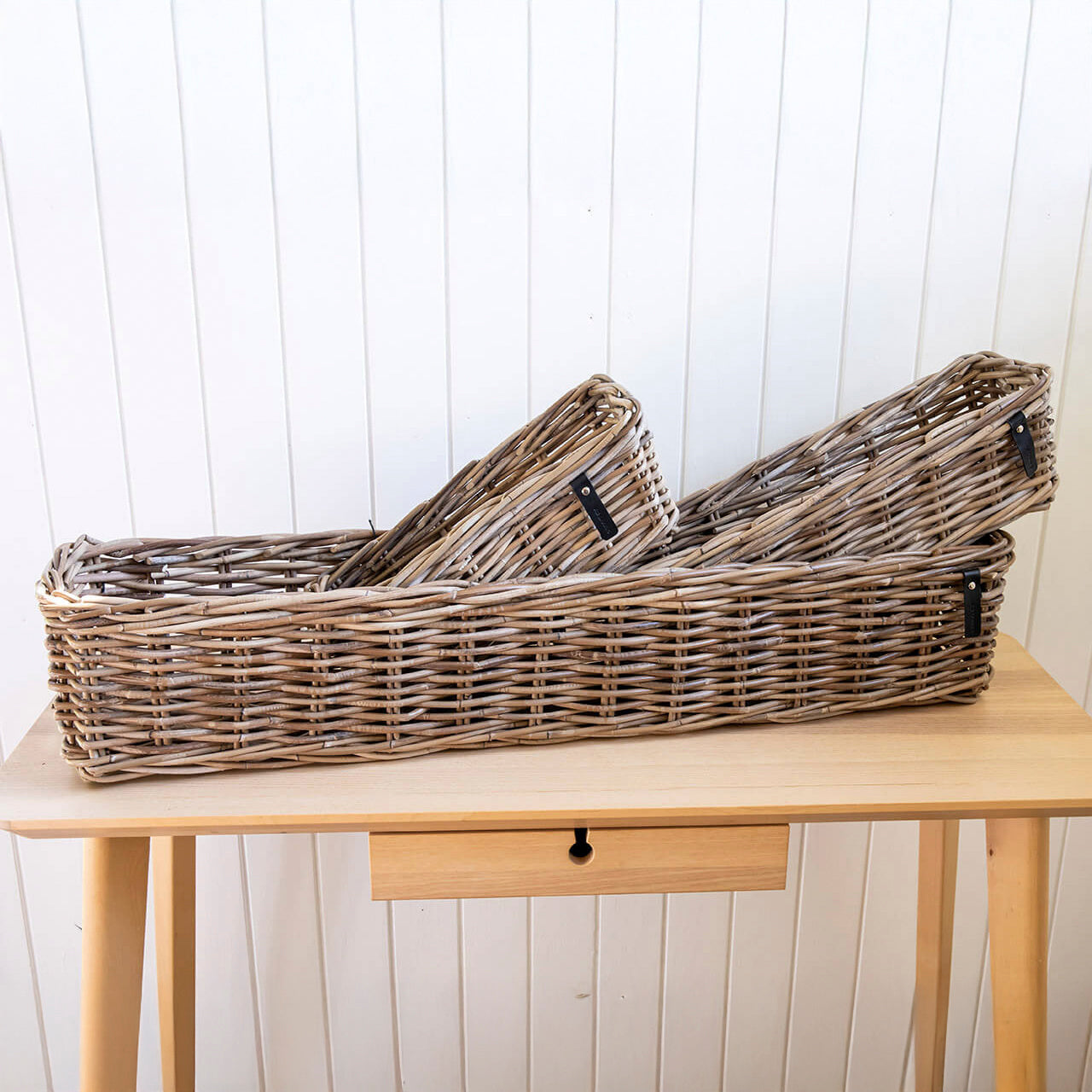 Rattan Schale Kubu länglich - eckig