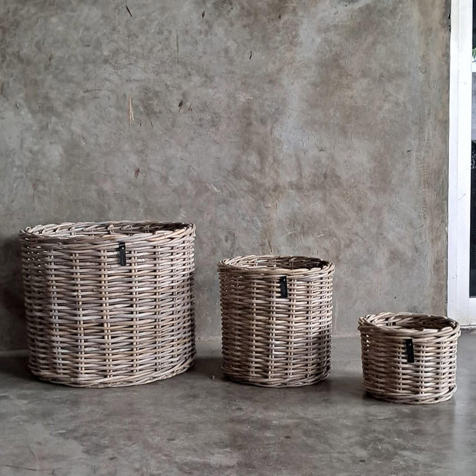 Rattan Korb Kubu - rund