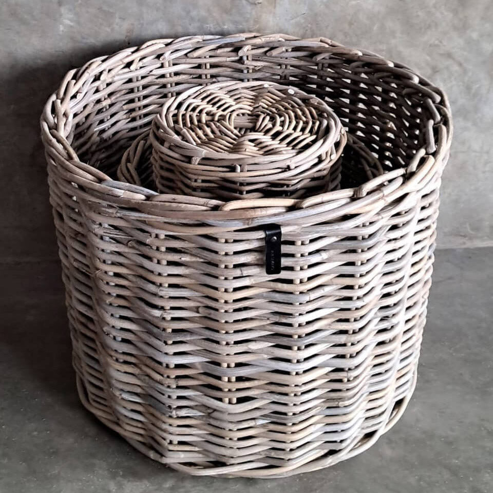 Rattan Korb Kubu - rund