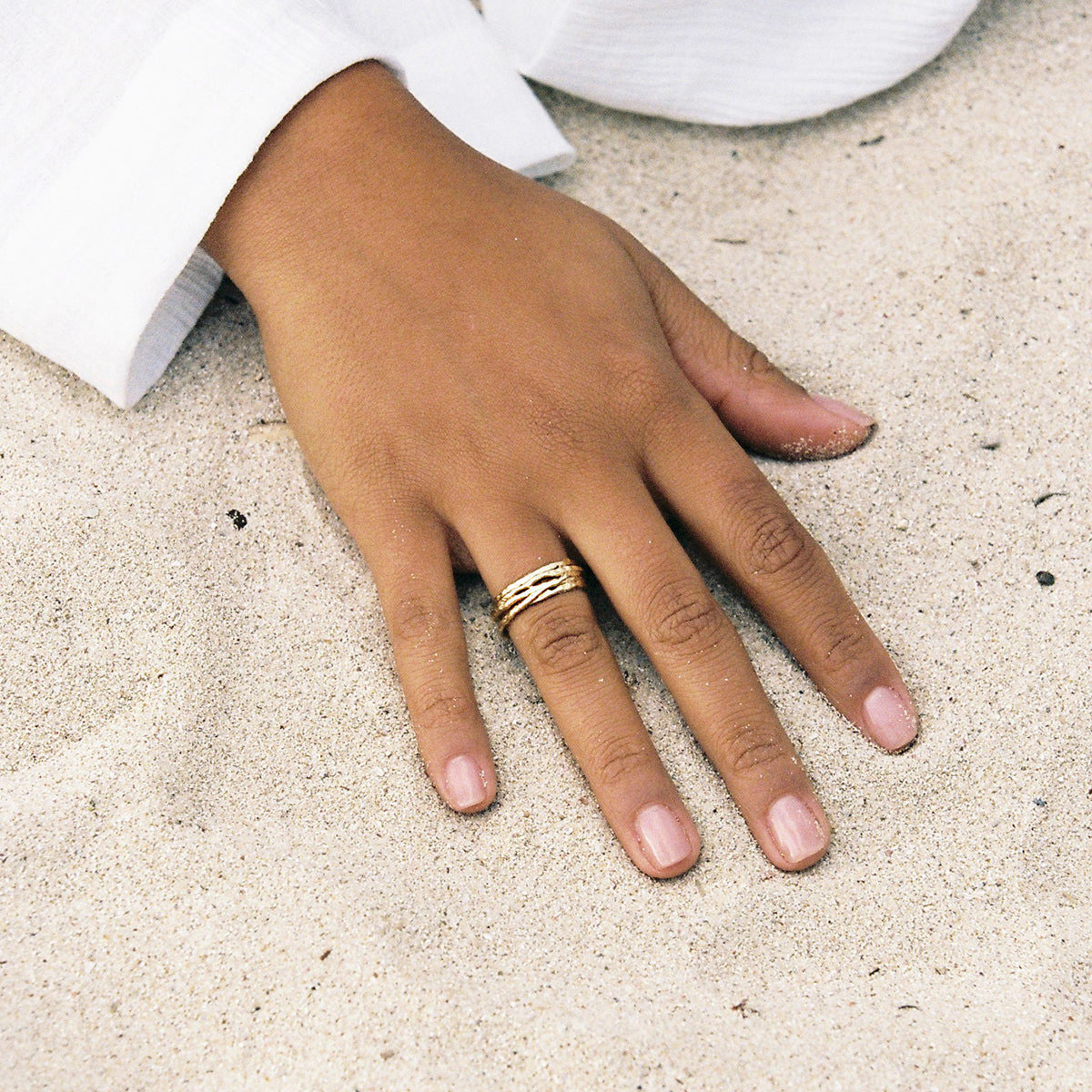Ring Coral - gold