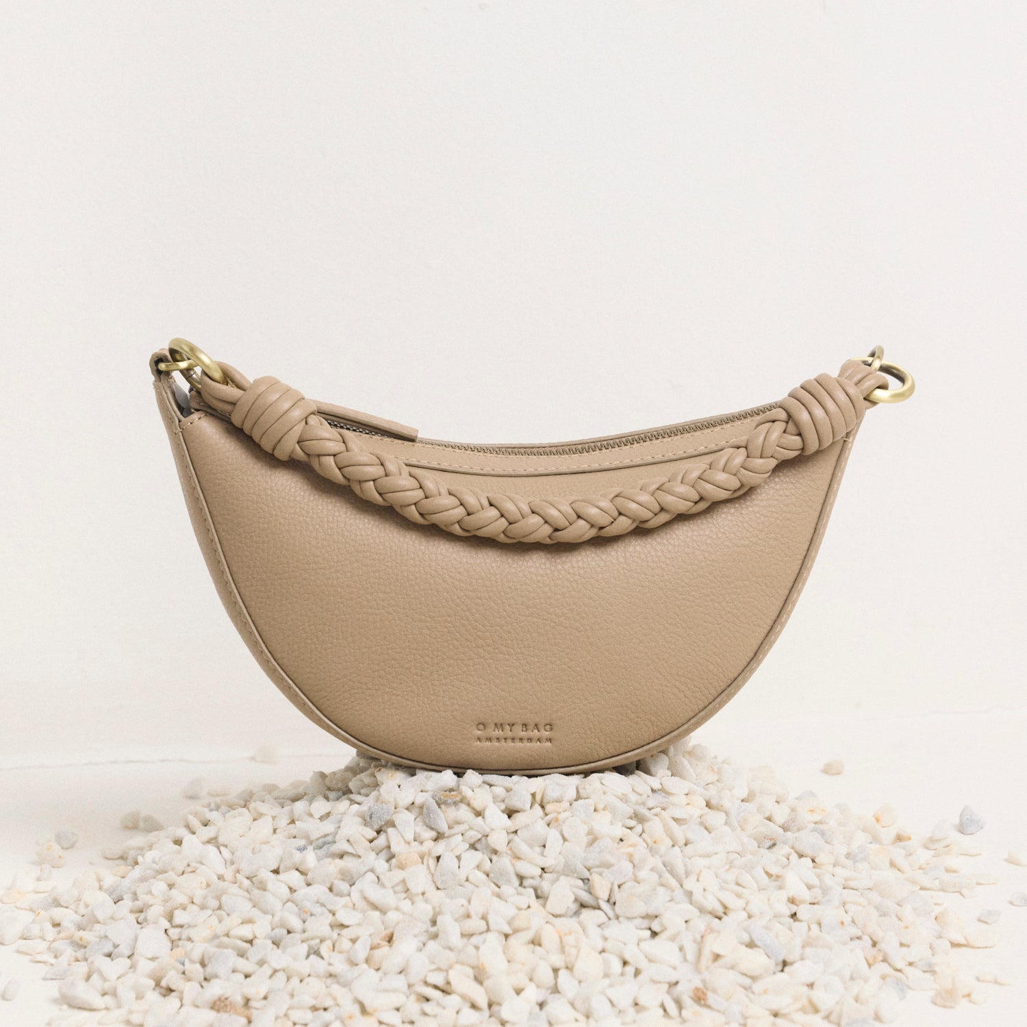 Leo Mini Tasche - Leder Sand mit 2 Straps