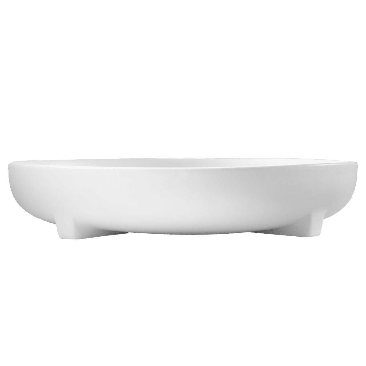 Schale Plus Plate aus Keramik - weiß