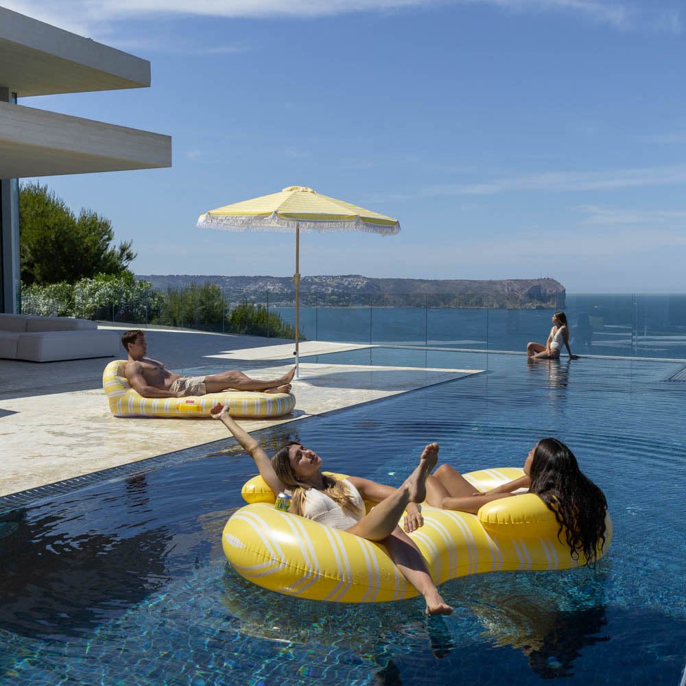 Doppelter Schwimmring Donut - gelb