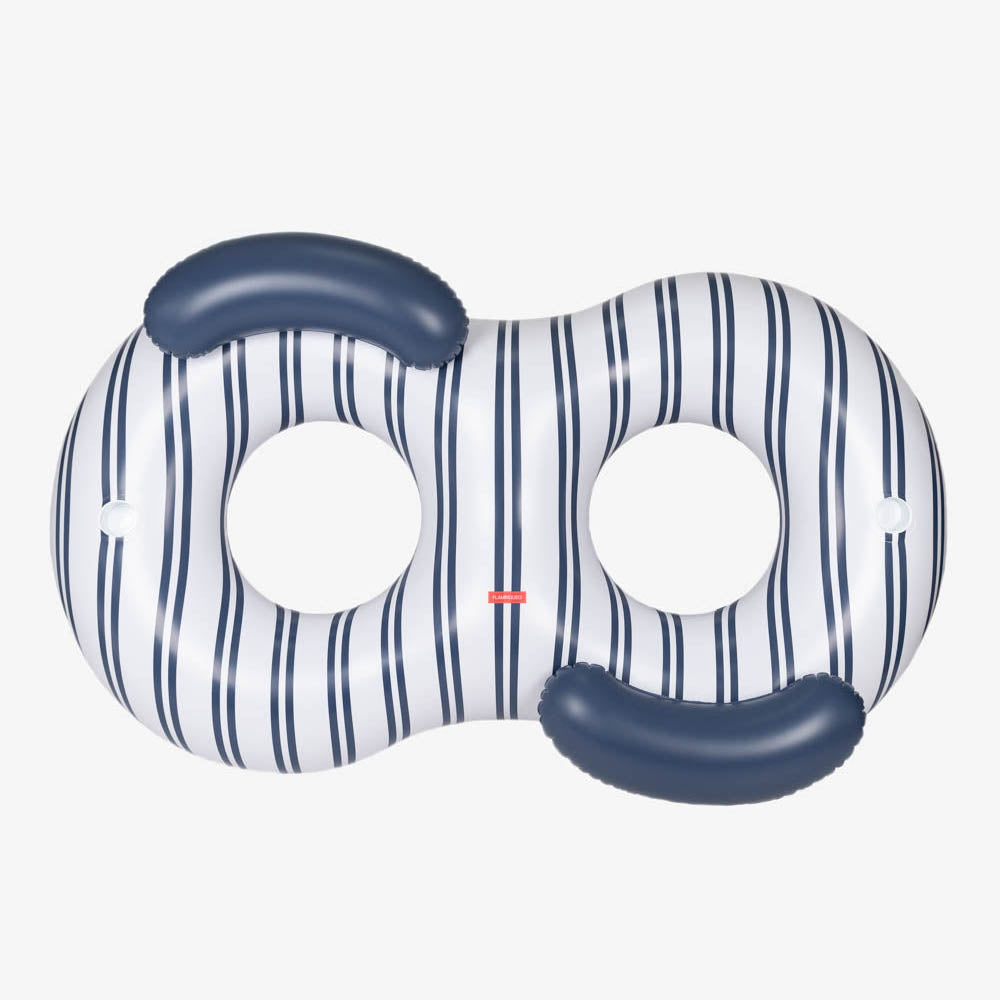 Doppelter Schwimmring Donut - blau