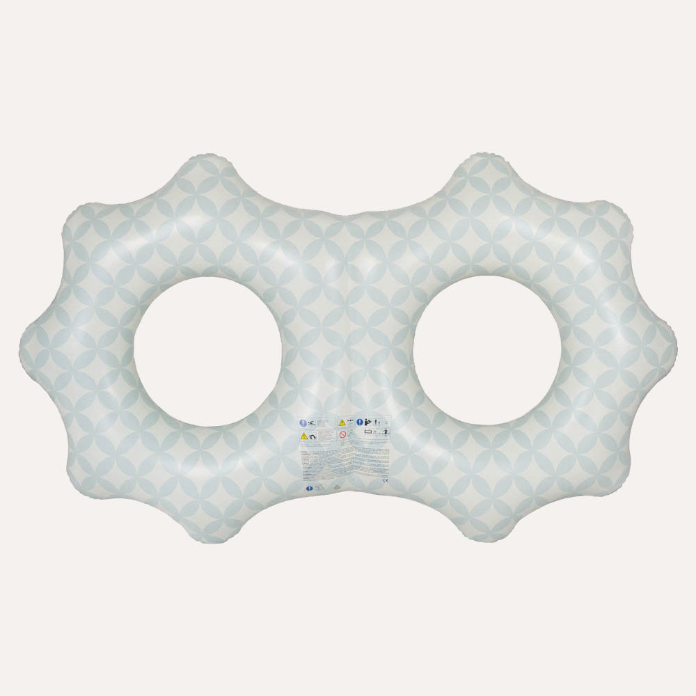 Doppelter Schwimmring Flower - blau