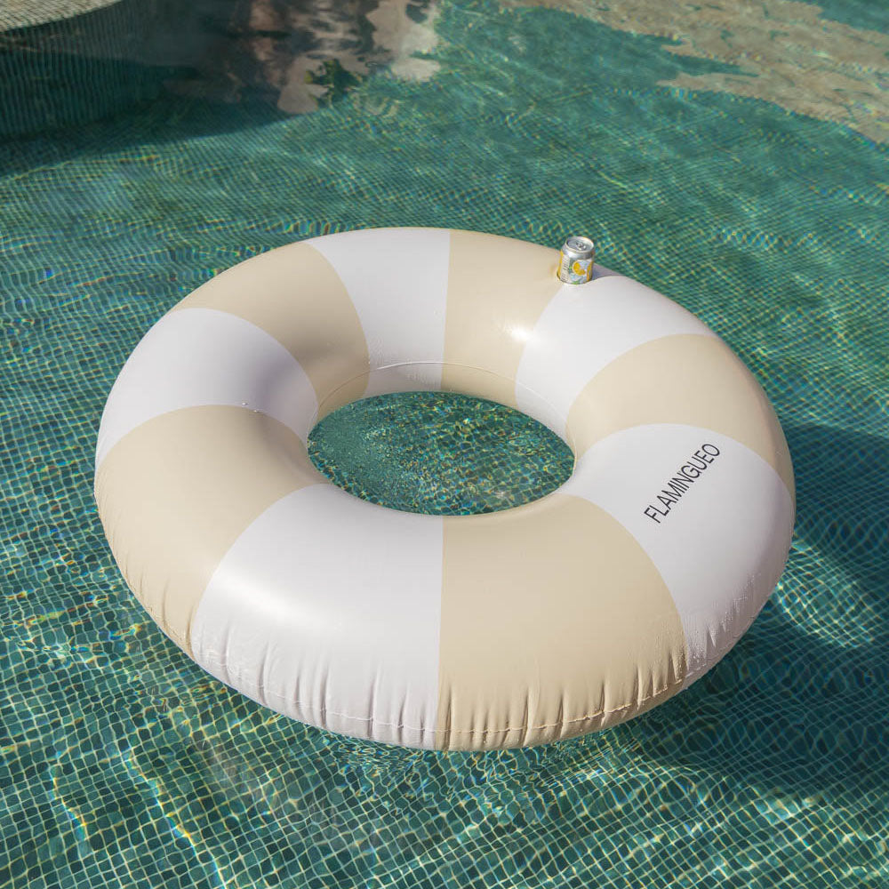 Schwimmring Streifen XL - beige
