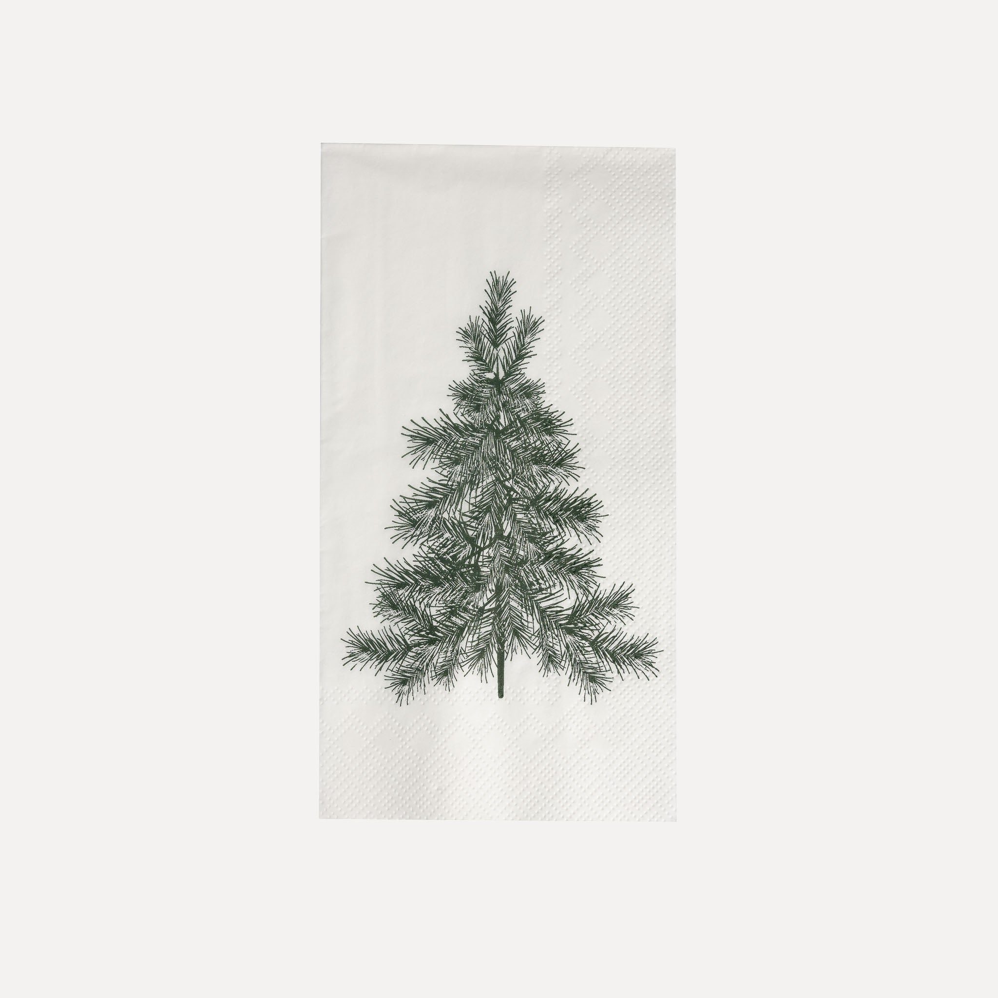 Servietten Julgran - weiß