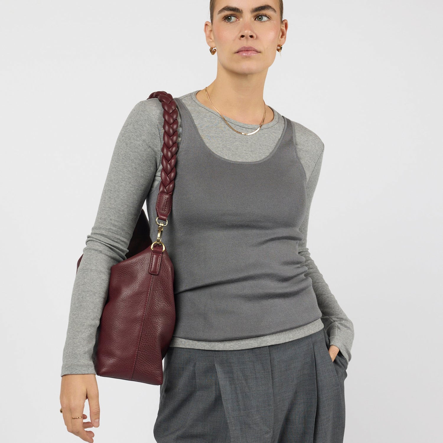 Sienna Tasche - Leder Dark Cherry