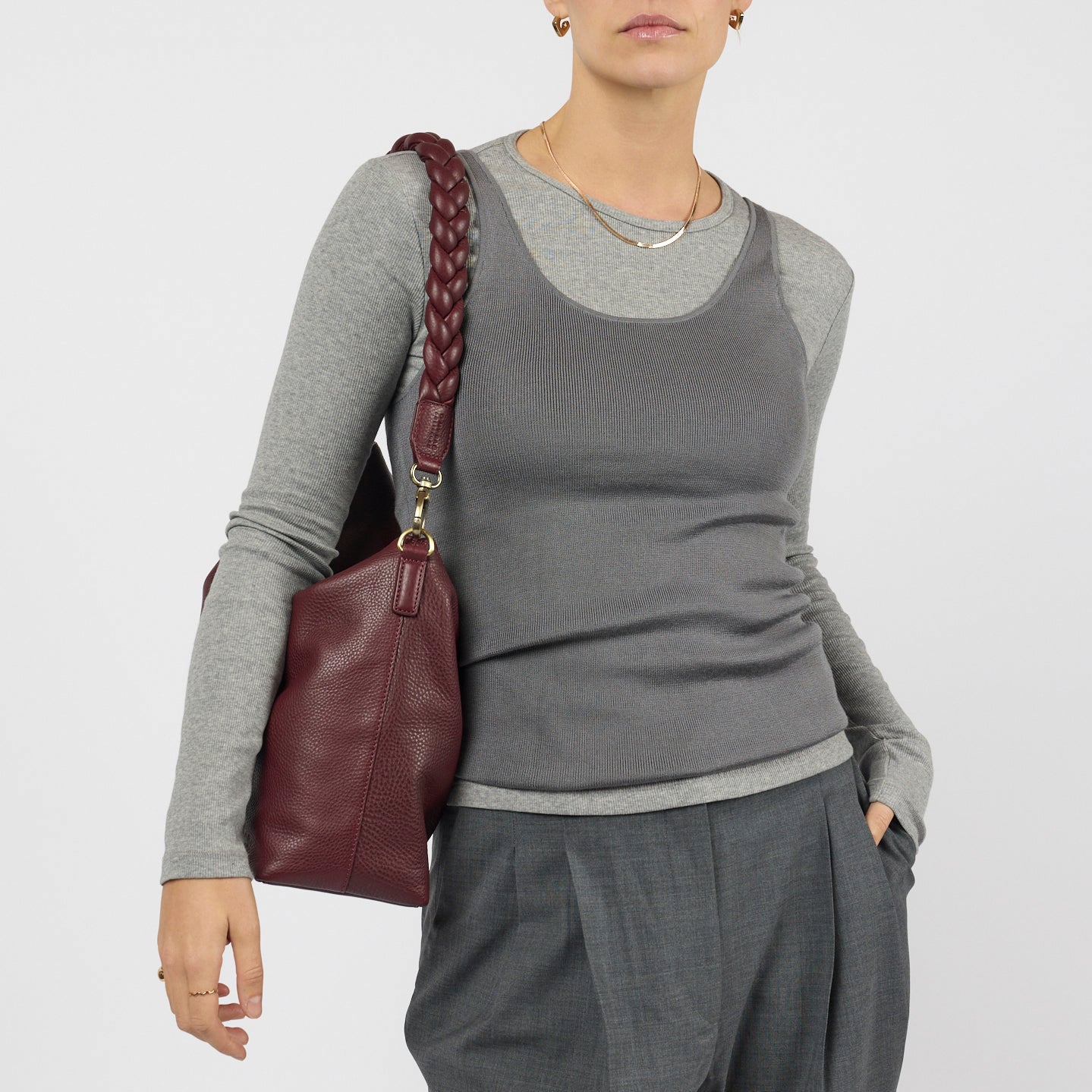 Sienna Tasche - Leder Dark Cherry