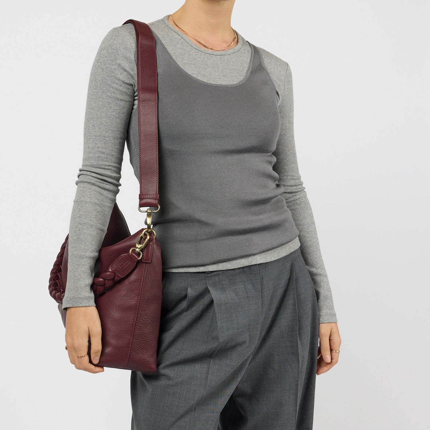 Sienna Tasche - Leder Dark Cherry