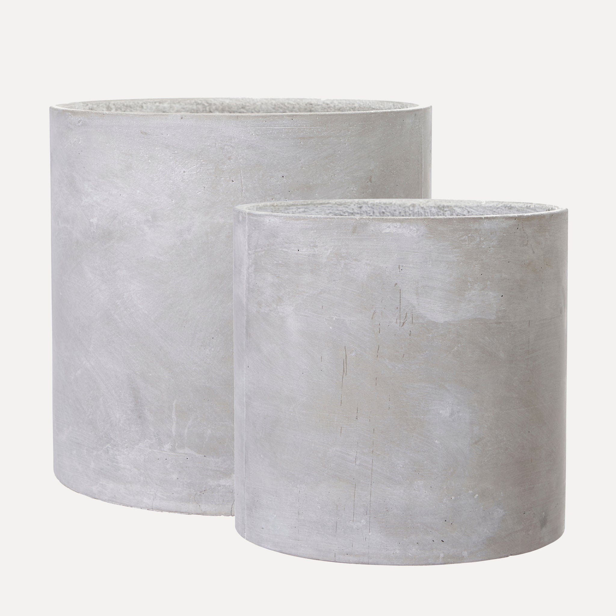 Übertopf Siri aus Beton - grau