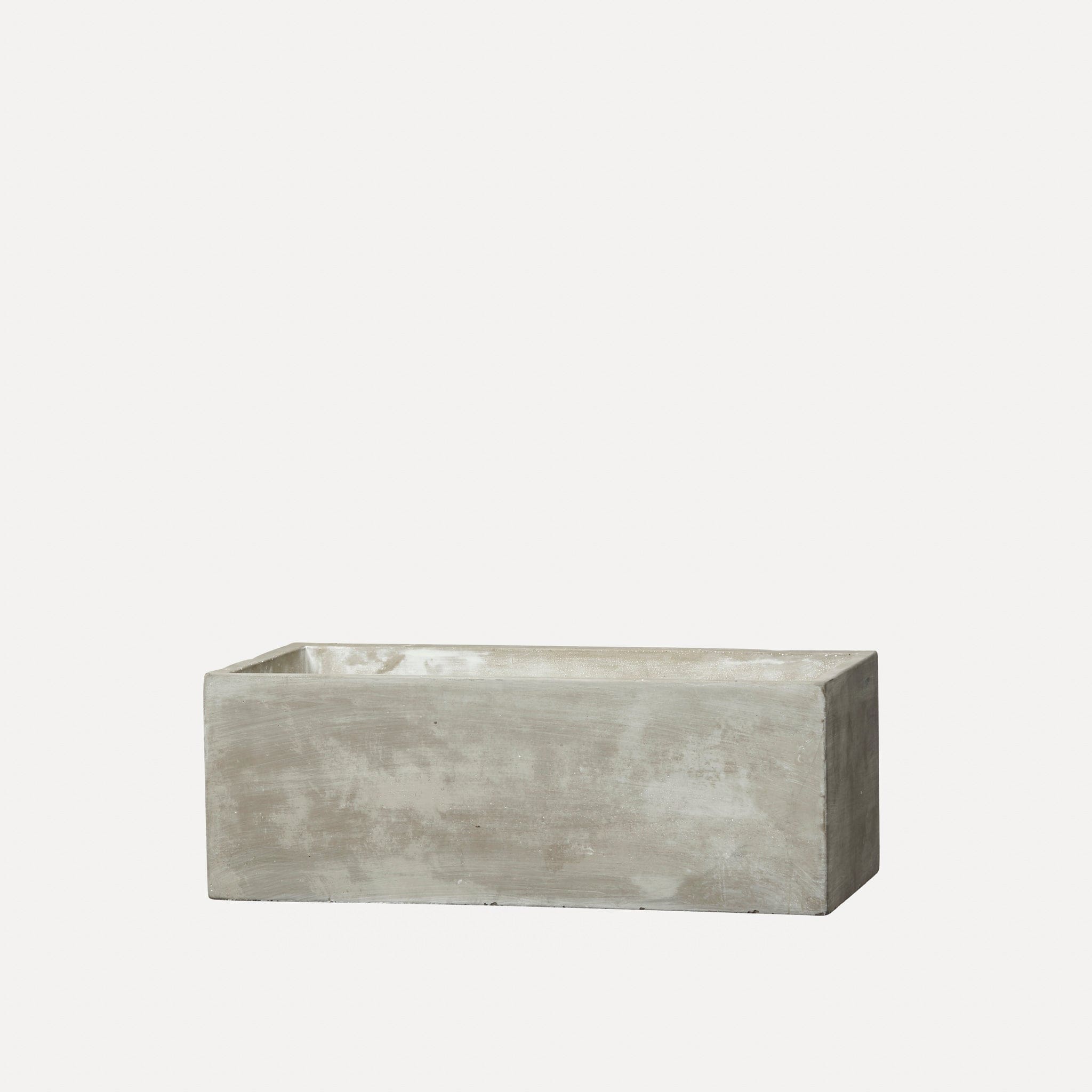 Schale Siri eckig aus Beton - grau