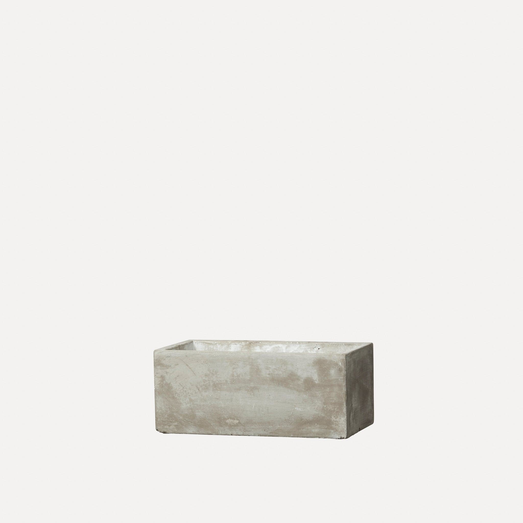 Schale Siri eckig aus Beton - grau