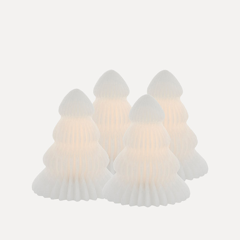 LED-Leuchte Tannenbaum Claire mini Wachs - weiß