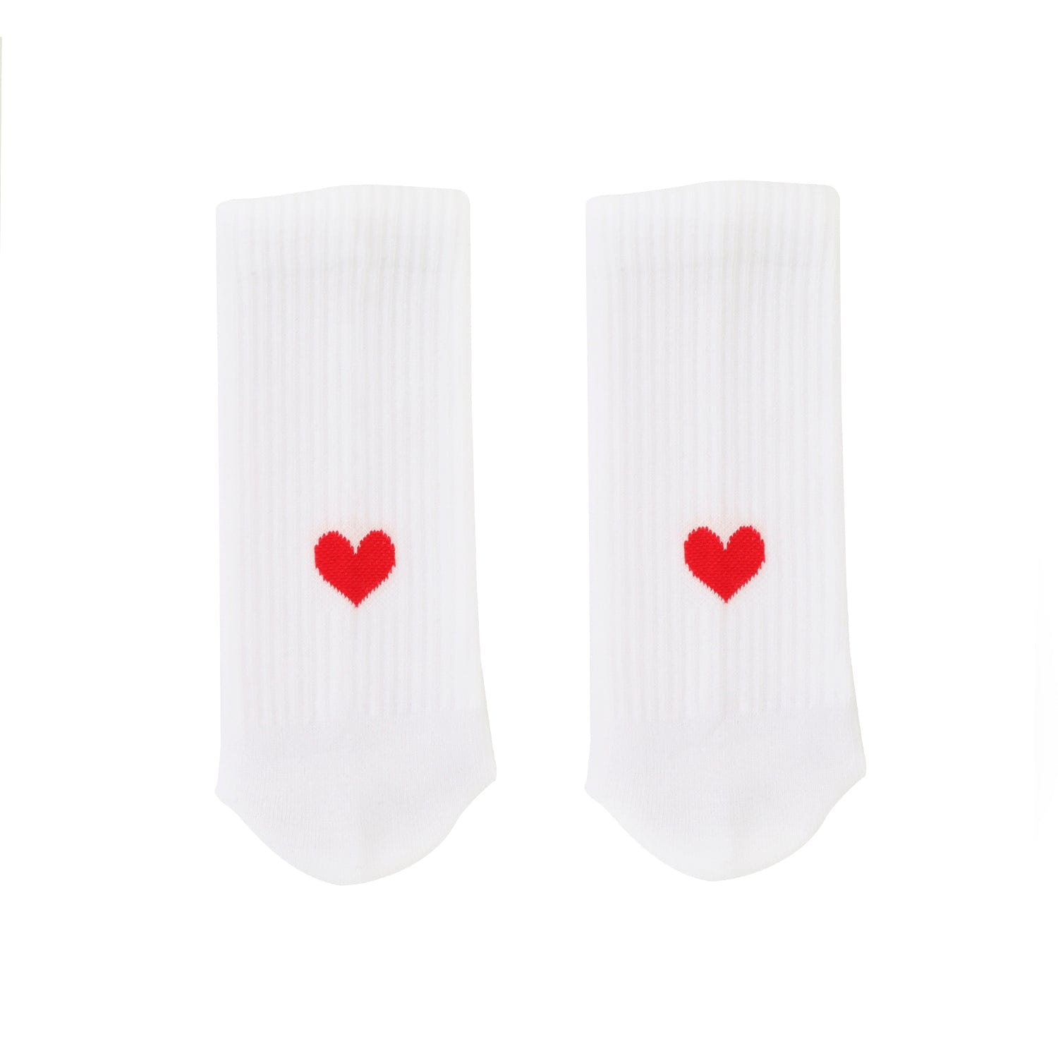 Socken mit Herz - rot