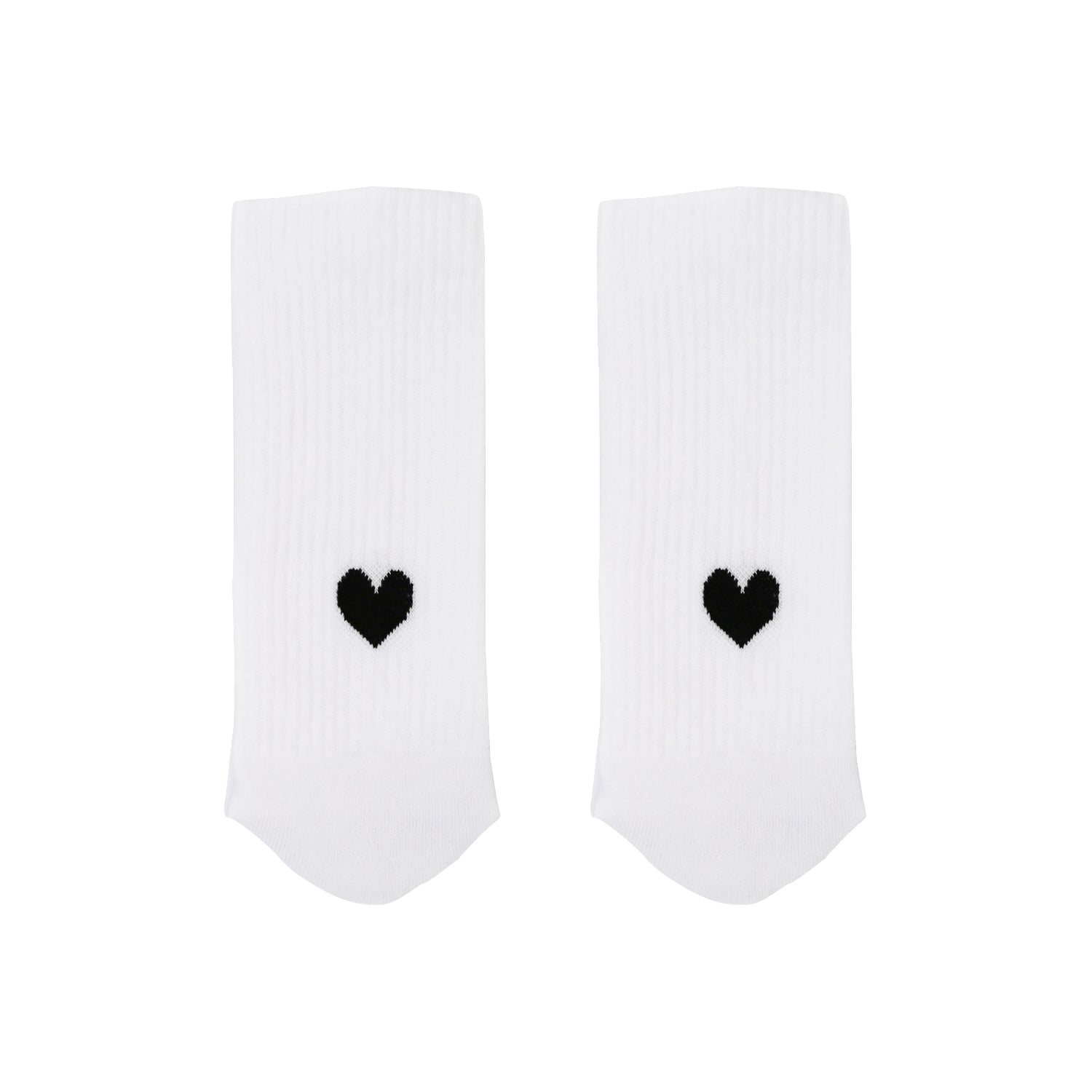 Socken mit Herz - schwarz