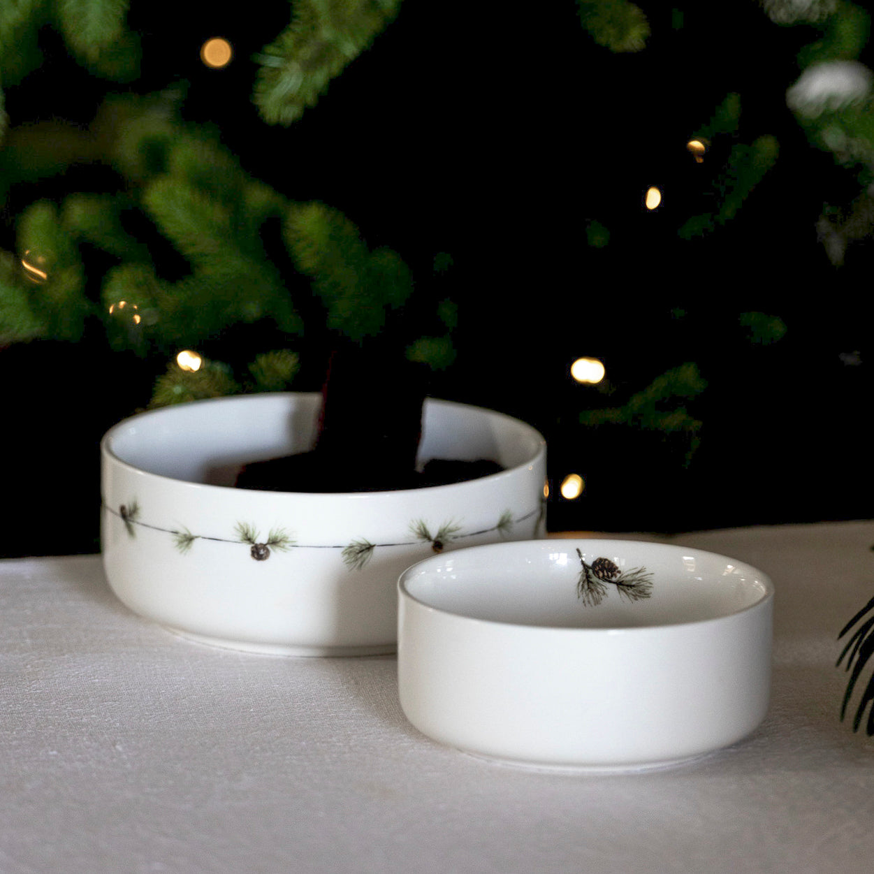 Schale Christmas Tradition - weiß