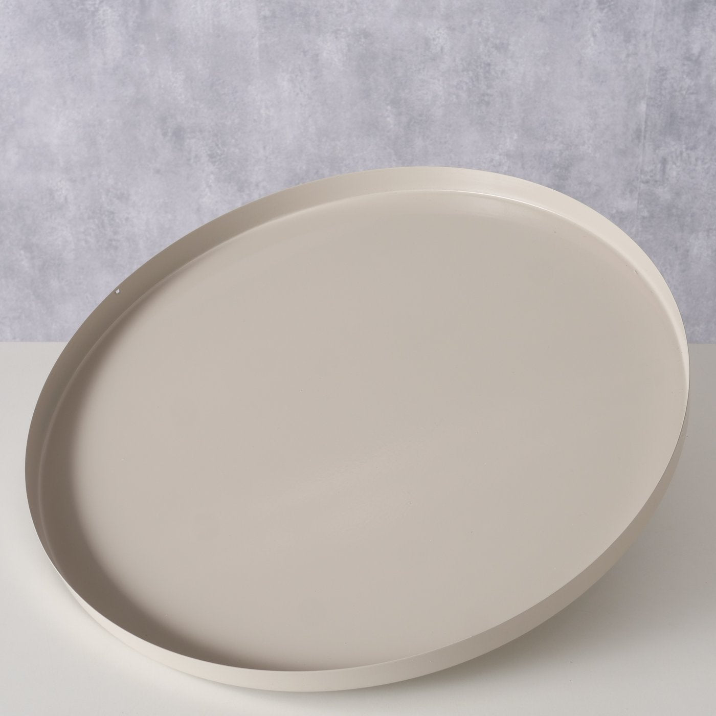 Tablett Rund - beige