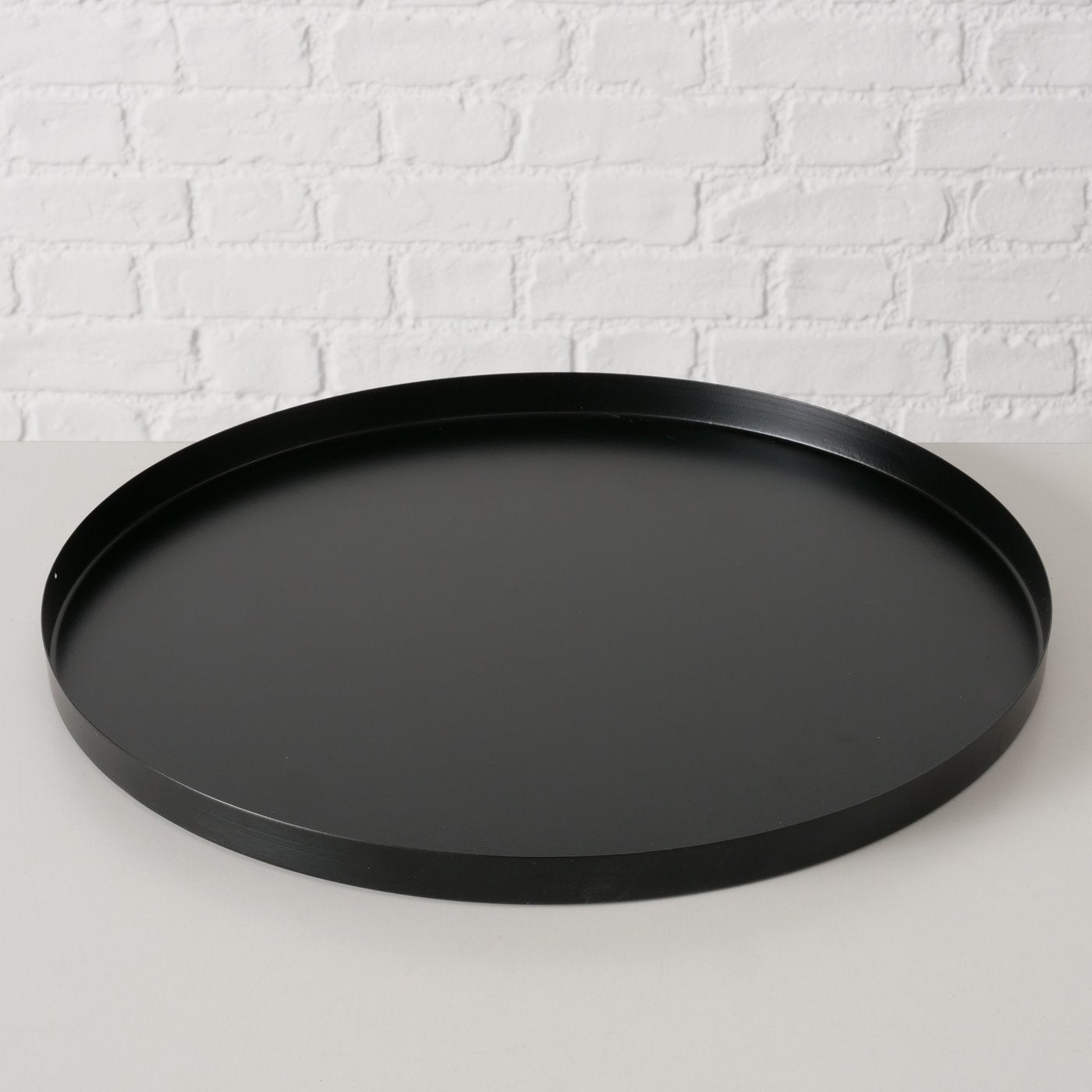 Tablett Rund - schwarz