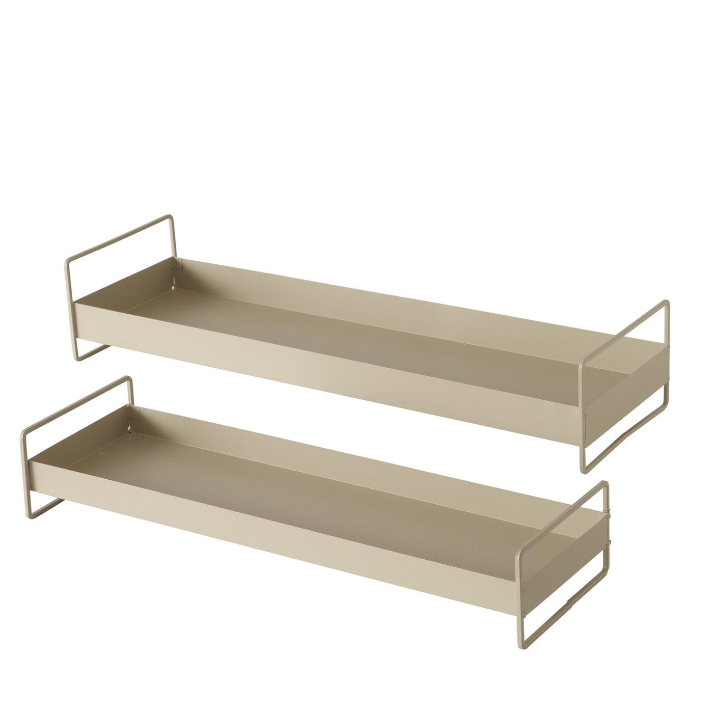 Tablett Wolga aus Metall - beige