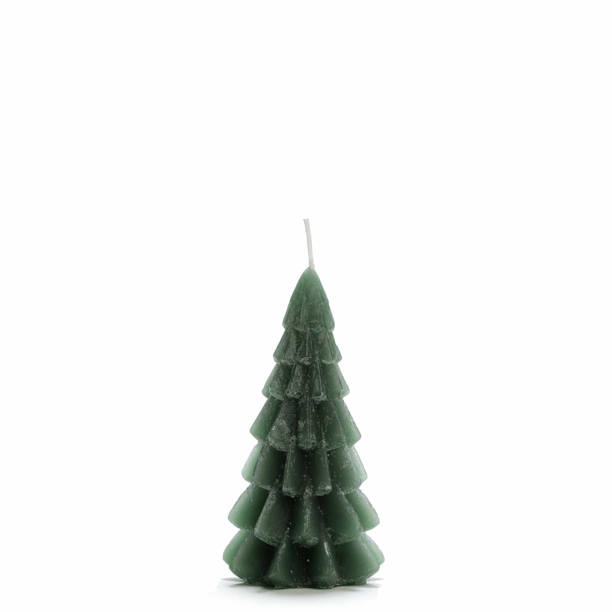 Weihnachtskerze Tannenbaum - forest green