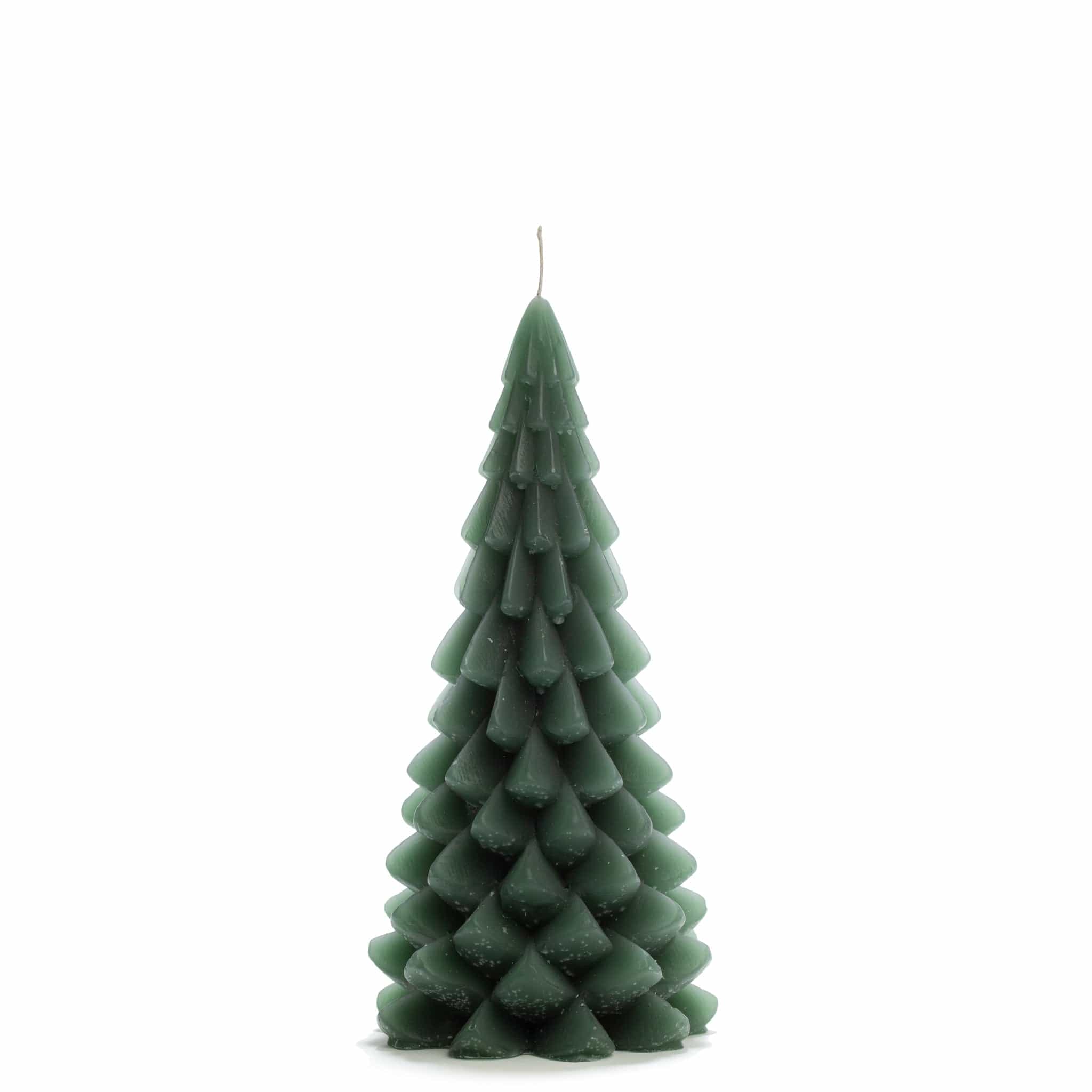 Weihnachtskerze Tannenbaum - forest green